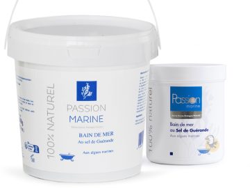 Sel de bain cristaux d'algues bleu