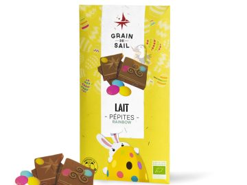 Tablette de chocolat au lait aux pépites de café, 100g