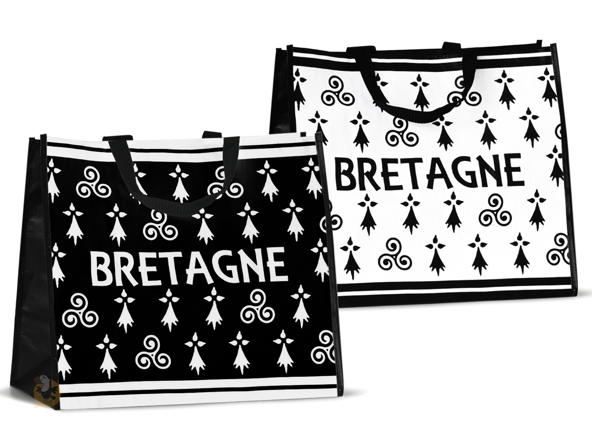 ⇒ Sac bandoulière / sacoche drapeau breton Gwenn ha du Bretagne