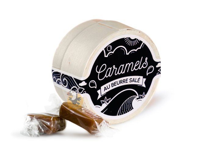 ⇒ Caramels tendres au beurre frais & Sel de Guérande - Boite 50 gr