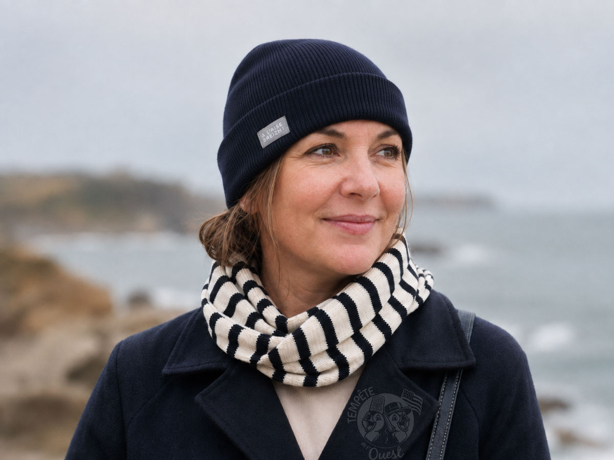 Bonnet en laine A l'Aise Breizh Madéo - Fabrication Bretonne – Image 2