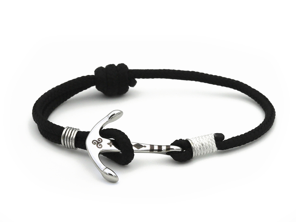 Bracelet ancre marine pour homme - 6 couleurs - Bijoux marin Eckmül