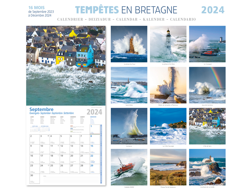 Calendrier Bretagne 2024 - broché - Collectif - Achat Livre