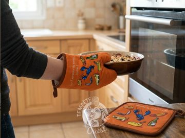 Alternative view of PROMO -40% ! Manique et gant cuisine - 7 merveilles du monde breton