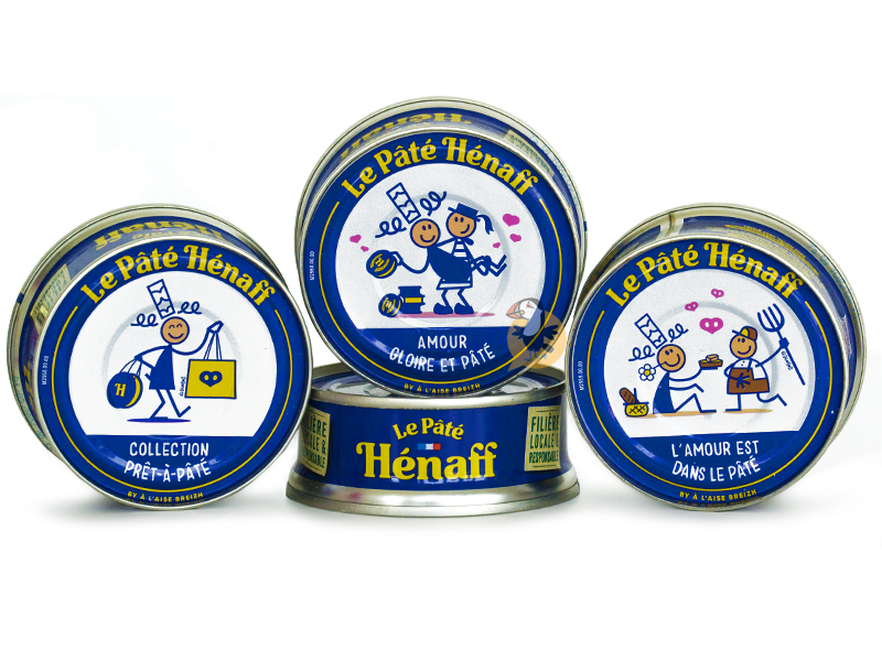 ⇒ Pâté breton Henaff 78g - Boite Collector A l'aise Breizh