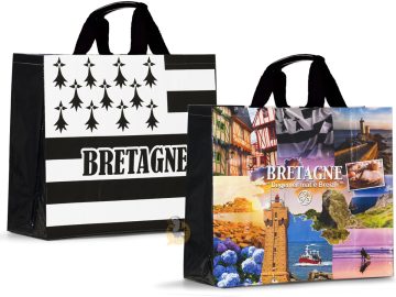 ⇒ Sac bandoulière / sacoche drapeau breton Gwenn ha du Bretagne