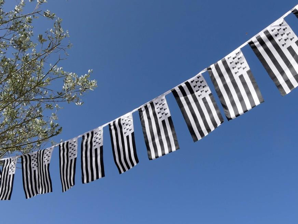 Guirlande drapeau Bretagne 10m en plastique : Fabrication Française