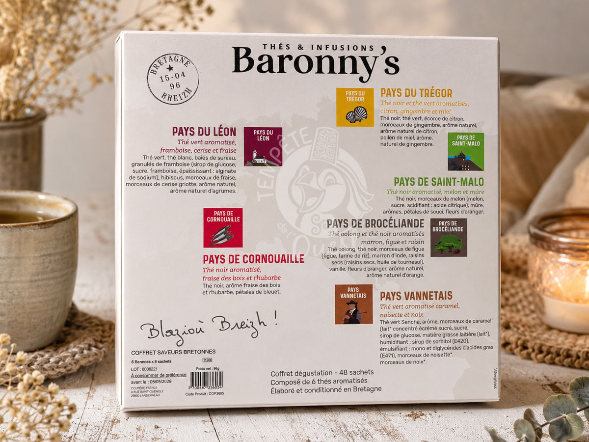 Coffret dégustation 48 Thés Saveurs Bretonnes - Baronny's – Image 2