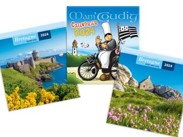 Calendrier 2023/2024 Bretagne 16 mois - 30 x 30 cm | 5 modèles au choix