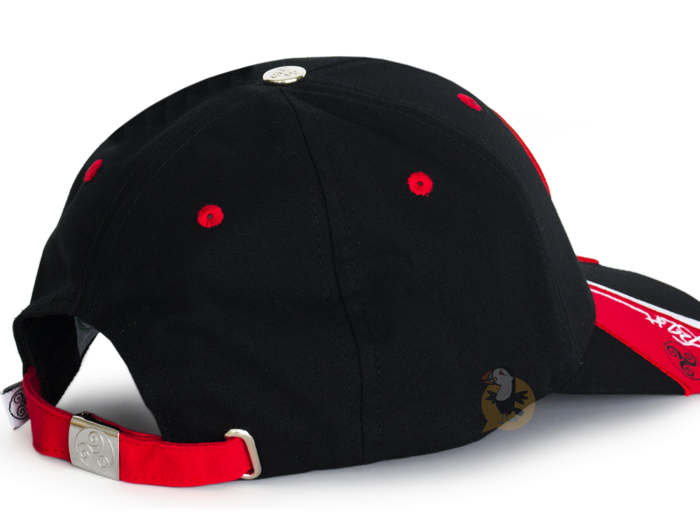 ⇒ Casquette Bretagne noire & rouge Triskell & Hermines - Homme/Femme