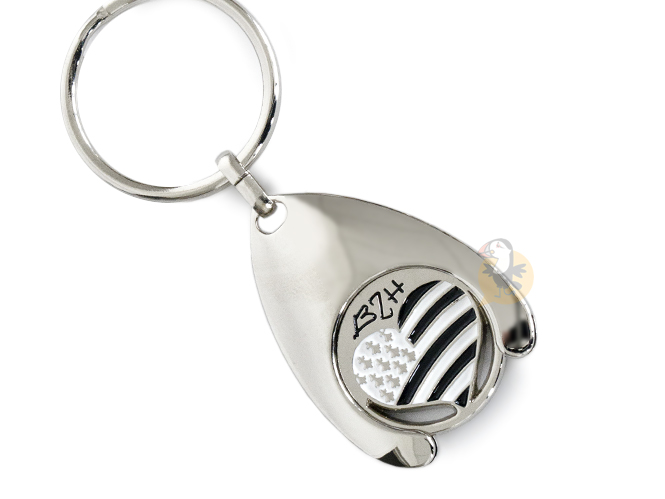 Porte-clefs jeton de caddie