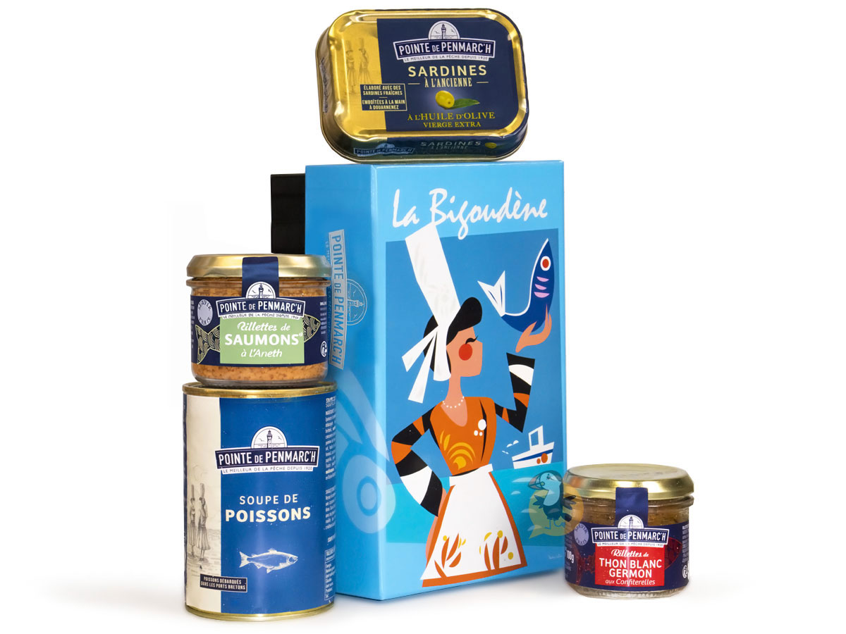 Coffret cadeau breton spécialités de la mer – La Bigoudène