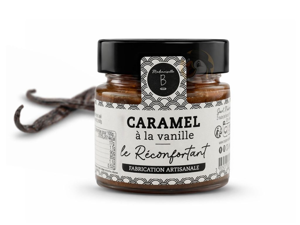 Crème de caramel au beurre salé à la vanille 120g – Le Réconfortant