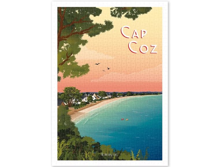 ⇒ Puzzle Breton Plage du Cap Coz 1000 pièces Fabrication Bretonne