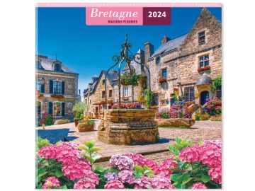 Calendrier 2023/2024 Bretagne 16 mois - 30 x 30 cm | 5 modèles au choix