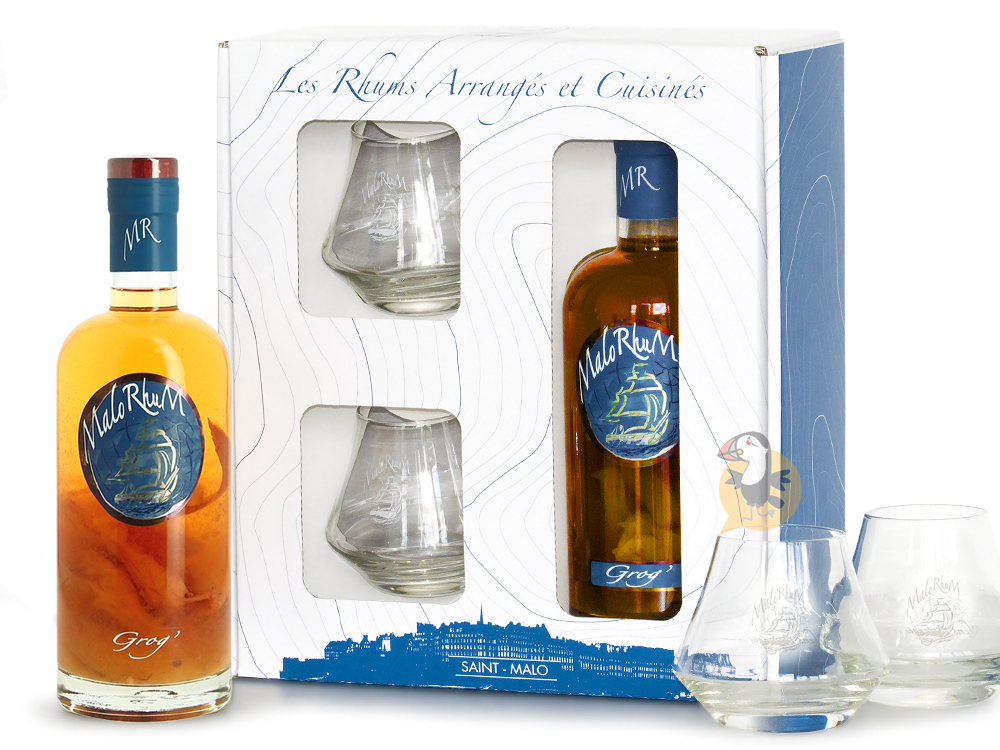 ⇒ Coffret MaloRhum – Rhum arrangé Breton + 2 verres dégustation