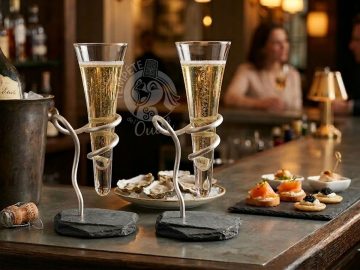 Alternative view of Flûte Celte ardoise - Flûte à champagne 17cl