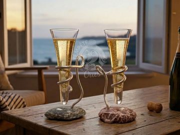 Alternative view of Flûte Celte galet - Flûte à champagne 17cl