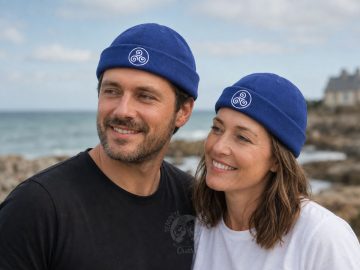 Alternative view of Miki marin Bonnet docker bleu marine - Triskell