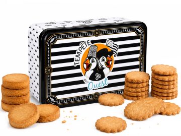 Boîte métal Tempête de l'Ouest - Palets bretons et galettes pur beurre 255g