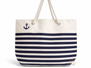 BON PLAN -30% ! Grand sac fourre-tout marinière