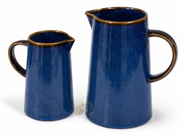 Pichet à cidre / carafe à eau Bleu moucheté