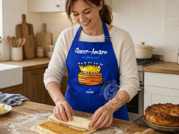 PROMO -50% ! Tablier de cuisine breton - Queen-Amann Le gâteau Roi – Image 4