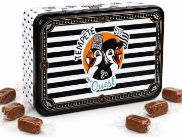 Grande boîte métal caramels au beurre salé – Tempête de l’Ouest