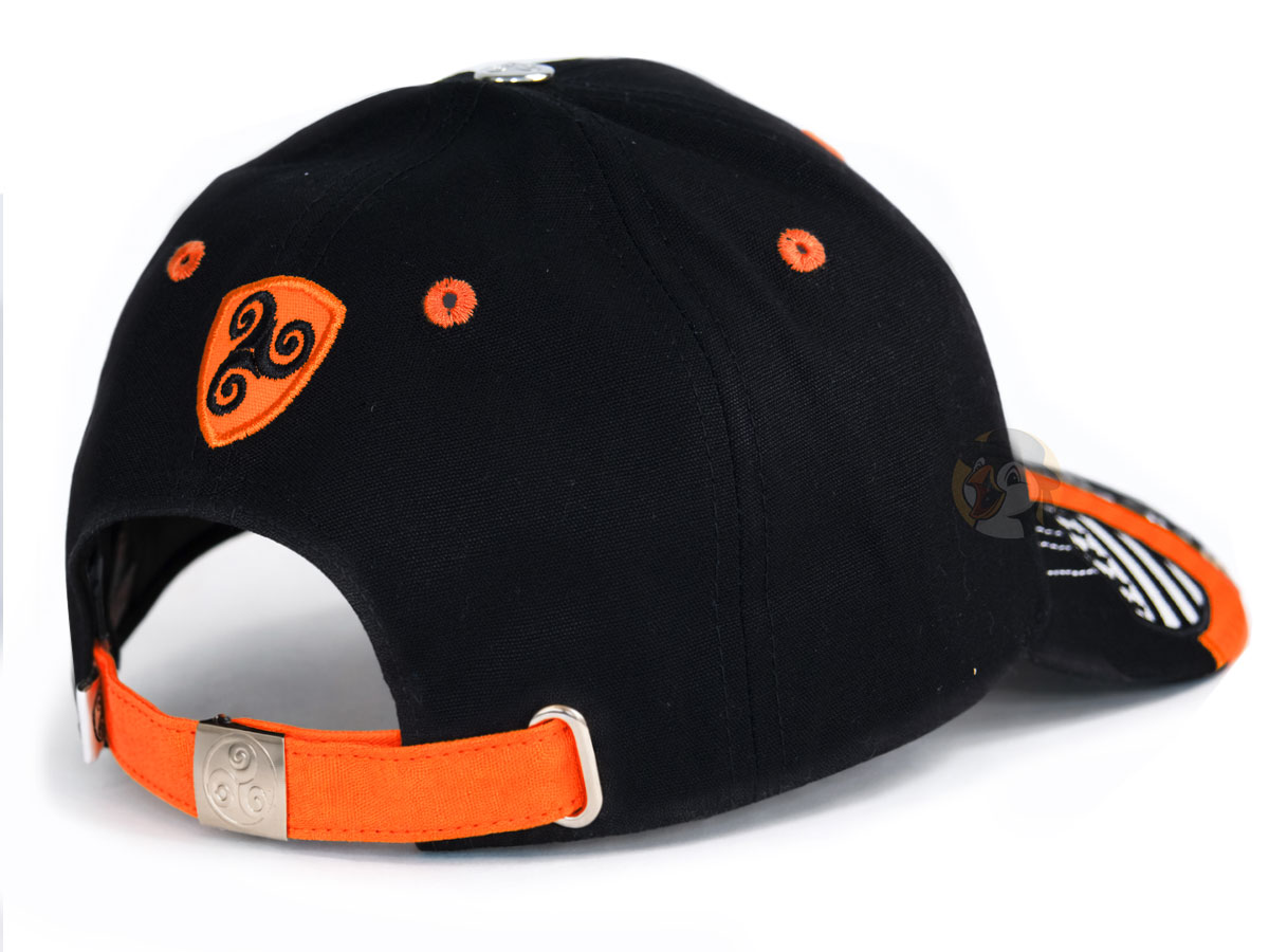 Casquette Bretagne noir orange Triskell Hermines – Image 2