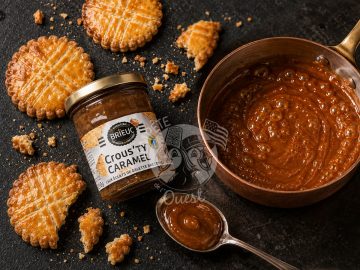 Alternative view of Crème de caramel au beurre salé aux éclats de Galettes bretonnes Crous'ty - 210g