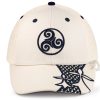 Casquette bretonne Hermines Beige / bleu marine