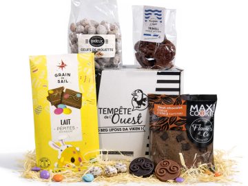 Coffret panier garni - Chocolats et douceurs de Bretagne