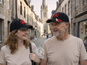 Alternative view of Casquette Bretagne Triskell noire et rouge BZH - Guingamp