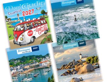 COLLECTION 2027 ! Calendrier chevalet breton Bretagne 2027 12 mois - 15 x 15 cm