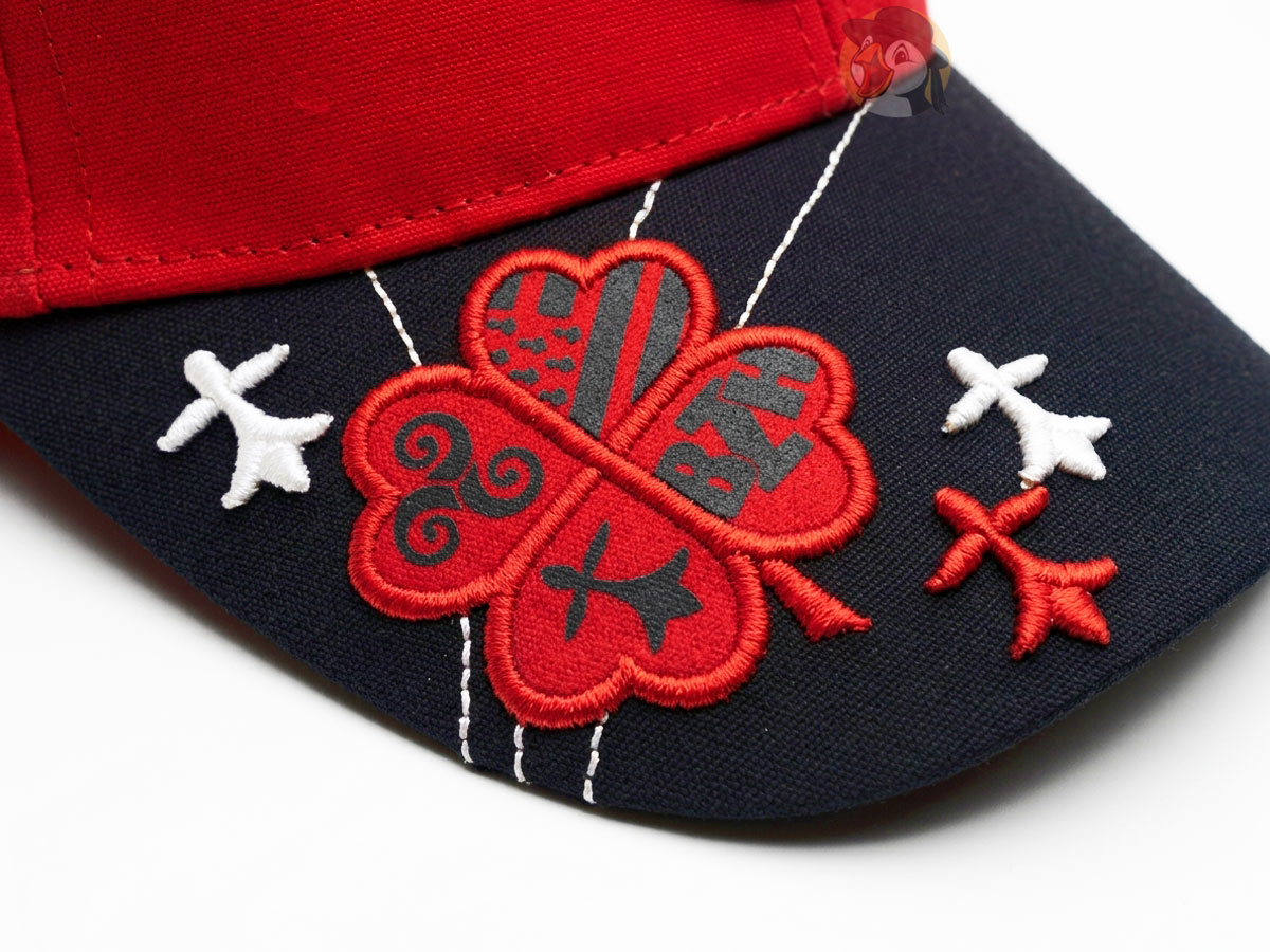 PROMO -50% ! Casquette Bretagne Trèfle Celtique Rouge et bleu marine – Image 2