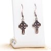 Boucles d'oreilles Croix celtique en émail