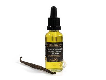 Huile sèche pour cheveux à la Vanille ambrée de Bretagne