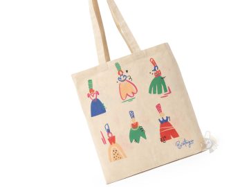 PROMO -25% ! Tote-bag / sac en toile Bigoudènes colorées