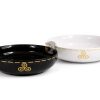 Coffret de 2 Assiettes creuses / Poke bowls Triskell noir et blanc - Iroise