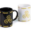 Coffret de 2 tasses expresso Triskell noir et blanc - Iroise