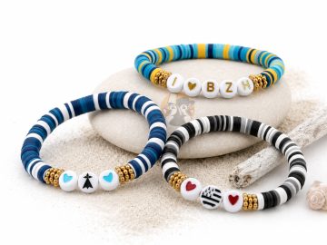 Bracelet breton heishi et perles symboles - Amour de Bretagne
