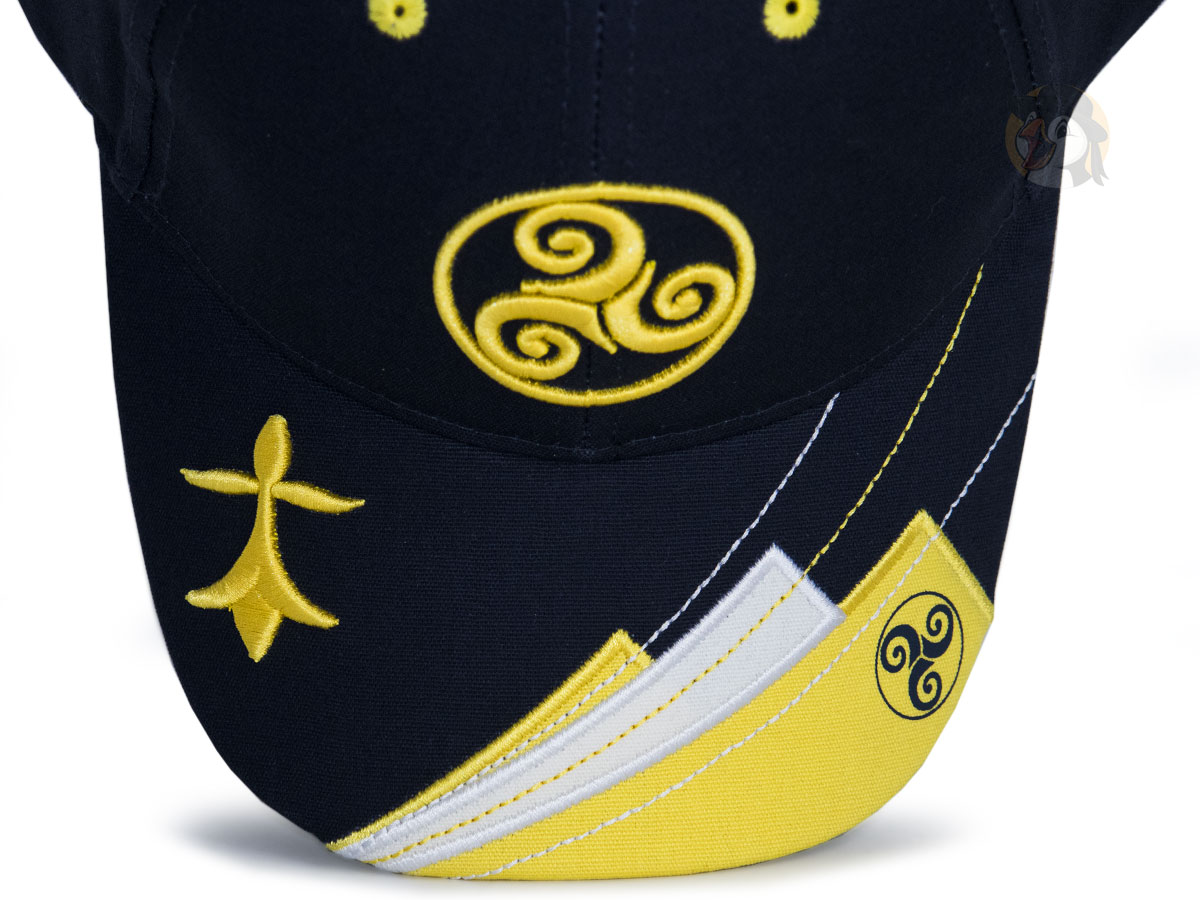 Casquette Bretagne Bleu marine / Jaune - Douarnenez – Image 2