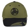 Casquette Bretagne Triskell Kaki / Noir - Brocéliande