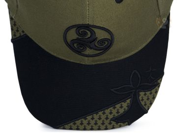 Alternative view of Casquette Bretagne Triskell Kaki / Noir - Brocéliande
