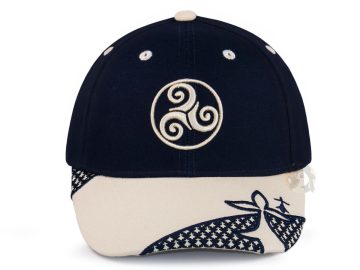 Casquette bretonne Bleu marine / Sable - Sauzon