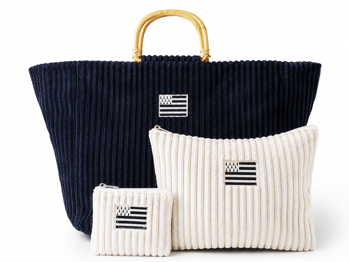 Pochette / Trousse velours Drapeau Breton 24 x 18 cm – Image 4