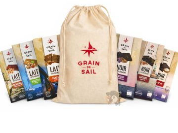Maxi pochon découverte – Assortiment de tablettes de chocolat Grain de Sail