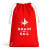 Pochon rouge en coton Grain de Sail