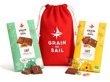 Pochon de tablettes de chocolat Grain de Sail – Édition spéciale Pâques
