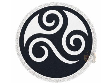 Fouta / Serviette de plage ronde - Triskell